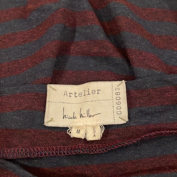 Nicole Miller| Artelier Striped Jersey Dress - Picture 3 of 3